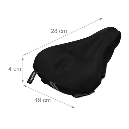 Bicycle saddle cover with gel