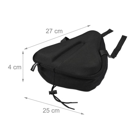 Bicycle saddle cover with gel