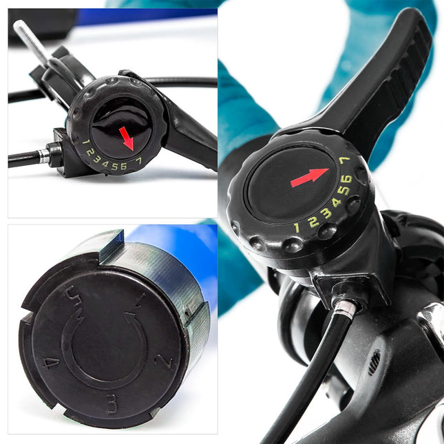 Bicycle trainer with 6 gears