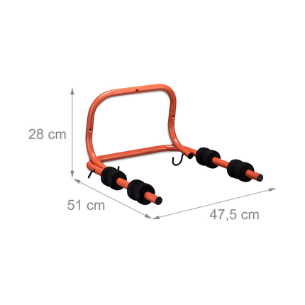 Bicycle wall bracket for 2 bicycles