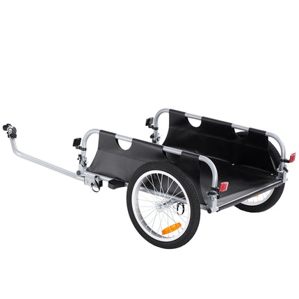 Bike Cargo Trailer, 100 lb Capacity, Foldable, 16-Inch Wheels