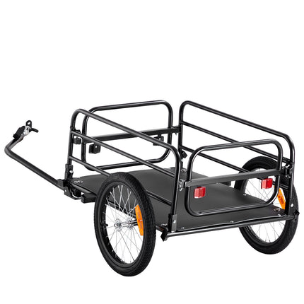 Bike Cargo Trailer, 160 lb Capacity, Foldable Universal Hitch