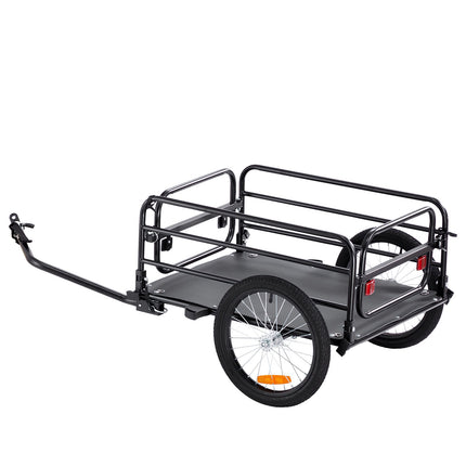 Bike Cargo Trailer, 160 lb Capacity, Foldable Universal Hitch