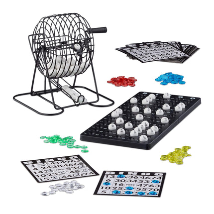 Bingo game with lottery drum