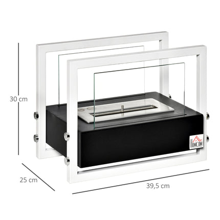 Fireplace with bioethanol - smoke-free, tempered glass, 1.5 l