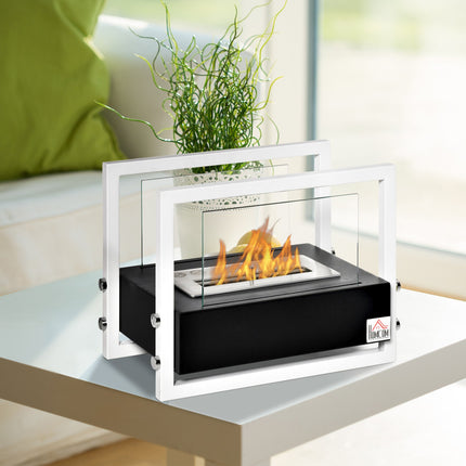 Fireplace with bioethanol - smoke-free, tempered glass, 1.5 l