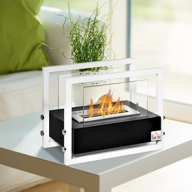 Fireplace with bioethanol - smoke-free, tempered glass, 1.5 l