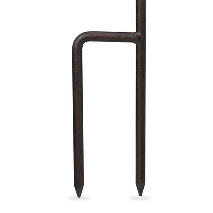 Bird Feeder with Ground Spike, Cast Iron, Open Design