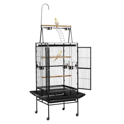 Bird Flight Cage 830 x 790 x 2100 mm, Open-Top, Slide-Out Tray