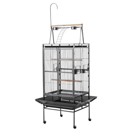 Bird Flight Cage 830 x 790 x 2100 mm, Open-Top, Slide-Out Tray