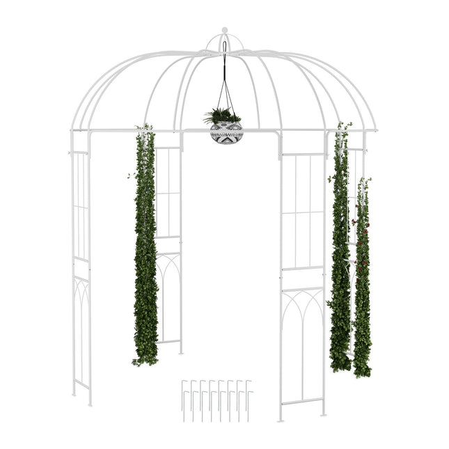 Birdcage-Shaped Metal Garden Arbour – Romantic Gazebo