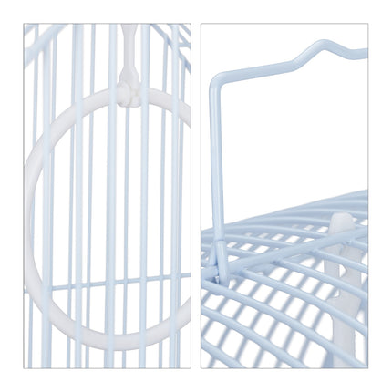 Birdcage with accessories black