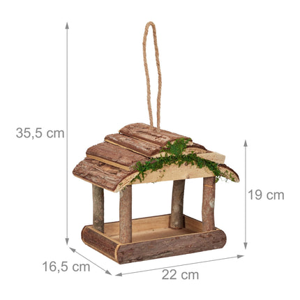Bird feeder with suspension