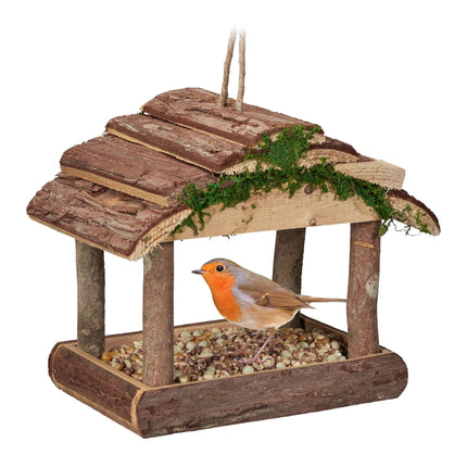 Bird feeder with suspension