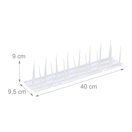 Bird repellent spikes, set of 4