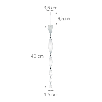 Bird repellent spiral set of 25