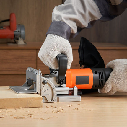 Biscuit Plate Joiner 760W, Adjustable Depth And Angle