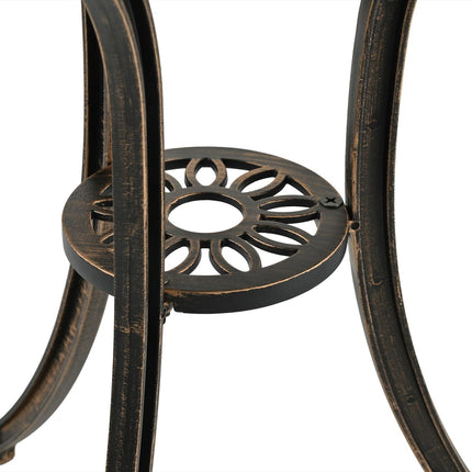 Bistro Table with Parasol Hole – Cast Aluminium, Round