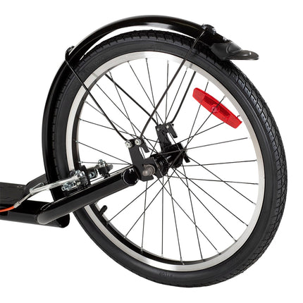 Black 26/20"" Pumped Wheels Scooter