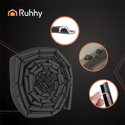 Black Anti-Draft Seal, 26267, Weatherproof Rubber