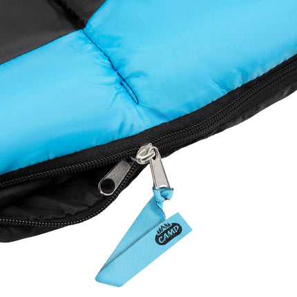 Black-Blue Sleeping Bag, Lightweight, Compact