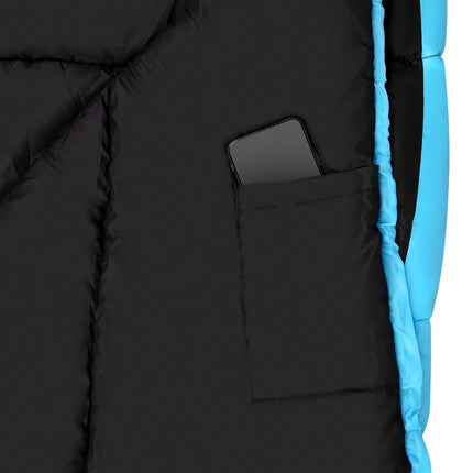 Black-Blue Sleeping Bag, Lightweight, Compact