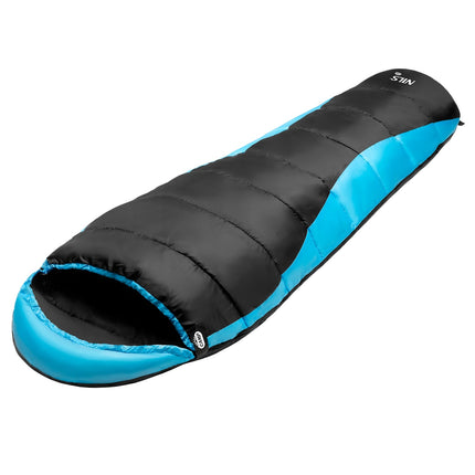 Black-Blue Sleeping Bag, Lightweight, Compact