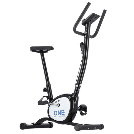Black Exercise Bike, Adjustable Resistance, Indoor Use
