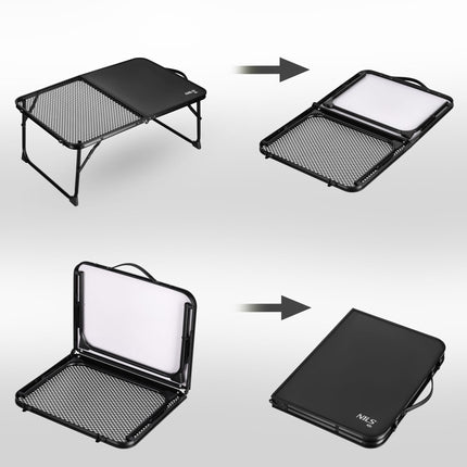 Black Folding Camping Table – Lightweight, Compact, 60x40 cm