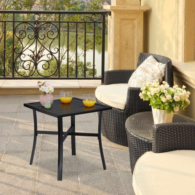Black Garden Table