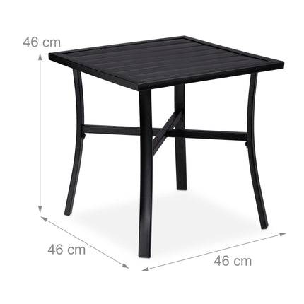 Black Garden Table