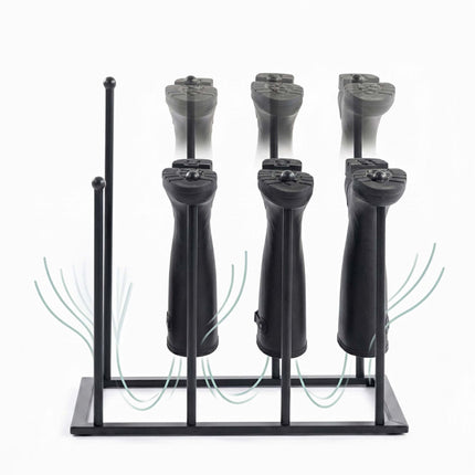 Black Iron Boot Rack for 4-8 Pairs, Indoor/Outdoor Use
