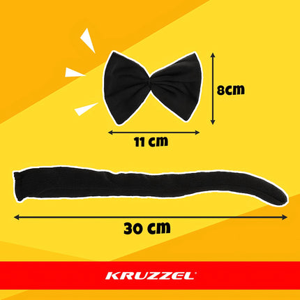 Black Kitten Costume for Girls, 4-Piece Set, Ages 3-10