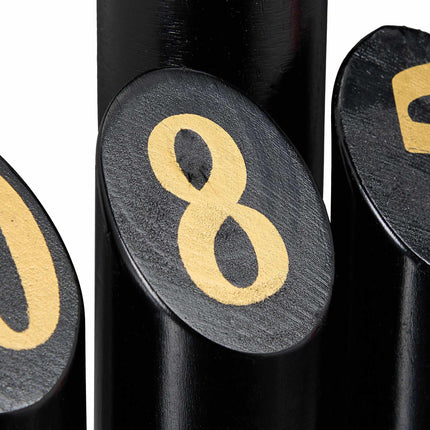 Black Kubb game with bag