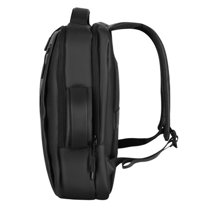 Black Laptop Backpack, USB-C Port, 15L Capacity