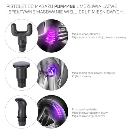 Black Massage Gun – Deep Tissue, Portable, Quiet