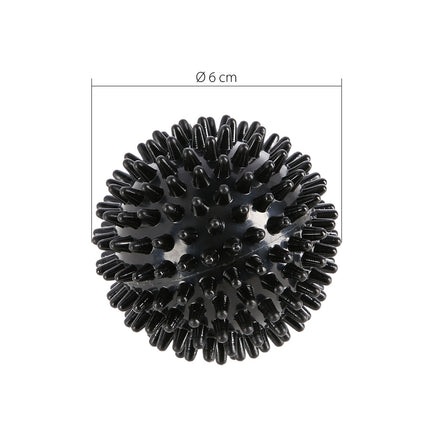 Black Massage Spiky Ball – Pain Relief, 6cm