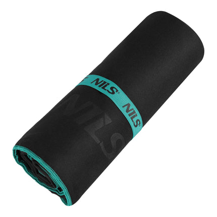 Black Microfibre Towel, 200x90 cm