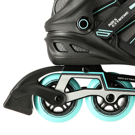 Black-Mint Size 44 Inline Skates, Adjustable