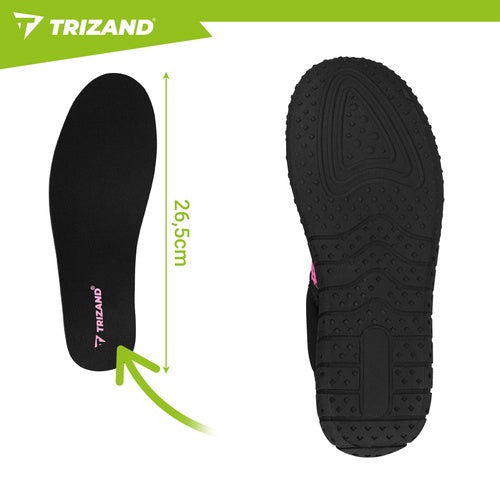 Black & Pink Water Shoes, Size 39, Non-Slip, 5mm Sole