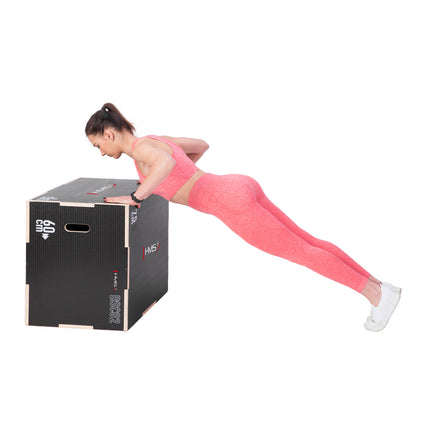 Black Plyometric Box for Chest Exercises
