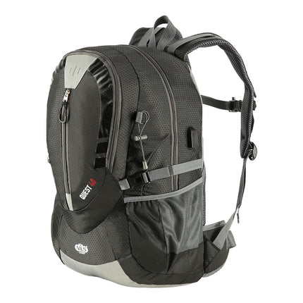 Black Quest Backpack, Durable and Spacious, Nils Camp