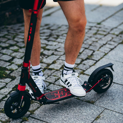 Black-Red Kick Scooter, Adjustable Height