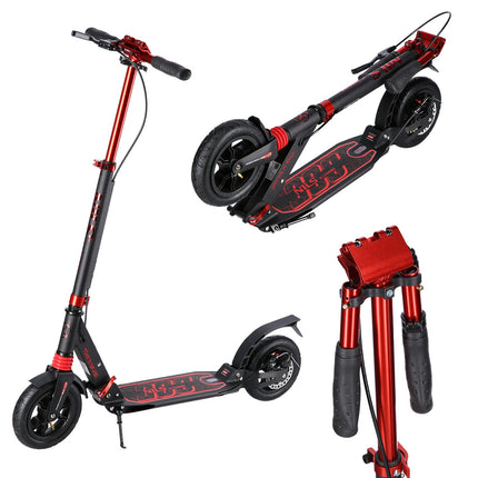 Black-Red Kick Scooter, Adjustable Height
