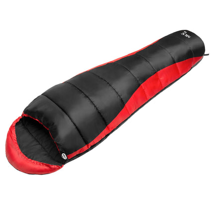 Black-Red Sleeping Bag, Lightweight, Compact