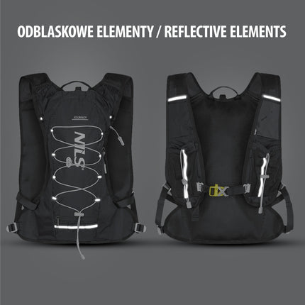 Black Running Backpack, Lightweight, Adjustable Straps