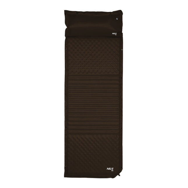 Black Self-Inflating Camping Mat, Compact & Portable