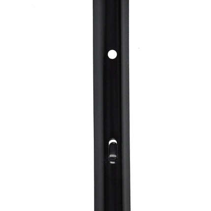 Black Steel Fence Posts, 90 cm, Set of 10