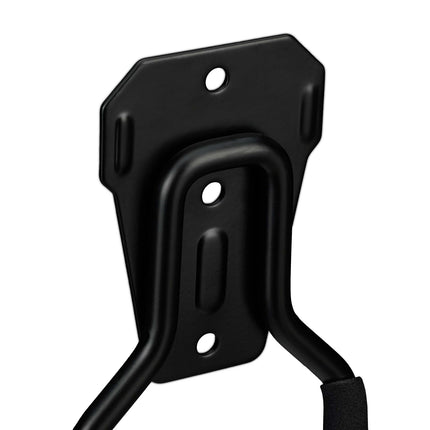 Black Steel Wall-Mounted Garden Hose Holder