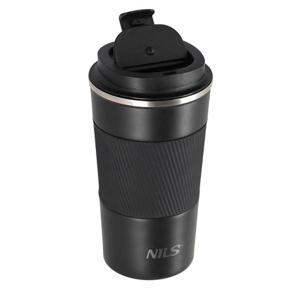 Black Thermal Cup, Insulated Stainless Steel, 9oz